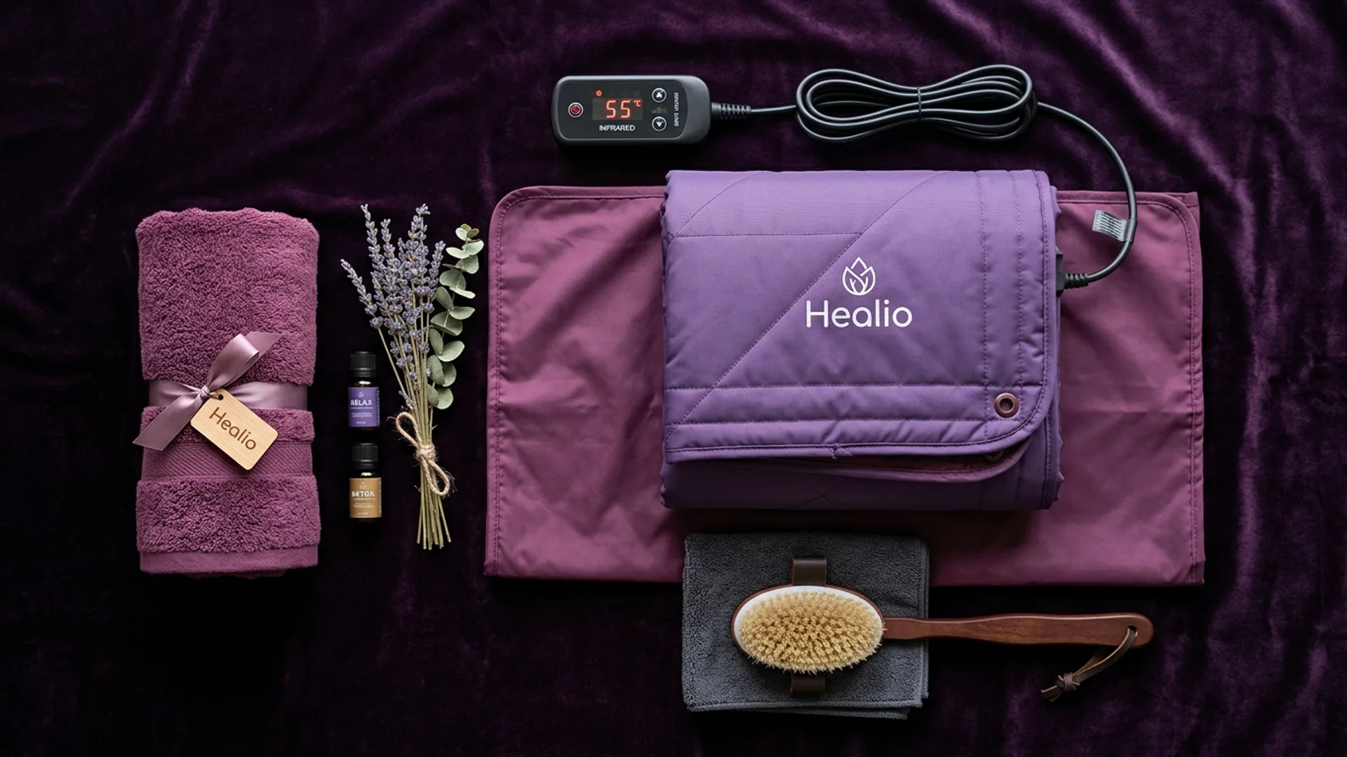 Warm lifestyle moment with The Glow Cocoon infrared sauna blanket